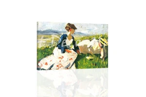 Two Women On A Hillside-Marc -GICLEE ART PRINT 12 x 18 Many Sizes - Picture 1 of 2
