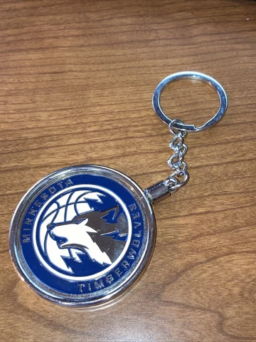 NBA Minnesota Timberwolves Keychain Hardwood Club Sapphire Members RARE Solid! Cover