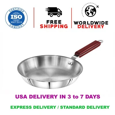 Hawkins Padella Tripla Acciaio Inox Padella Padella 26cm Base Induzione - Immagine 1 di 4