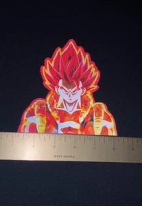 Dragon Ball Z Gogeta 3D Lenticular Anime Movimiento Coche Calcomanía Peeker - Imagen 1 de 4
