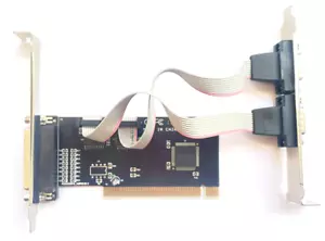 Unbranded CH353L 2 x Serial (COM, RS-232) + Parallel (IEEE 1284) PCI Controller - Picture 1 of 3