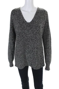 Athleta Womens V Neck Long Sleeved Knitted Side Slit Colorblock Size S - Picture 1 of 7
