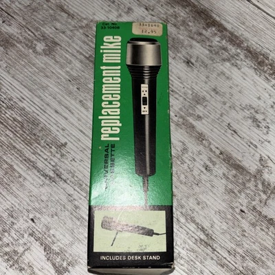 REALISTA Universal Cassette Repuesto Micrófono Micrófono, Caja Original Vintage Foto 1 de 3