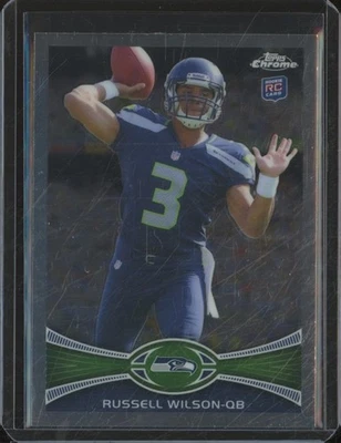 2012 Topps Chrome RUSSELL WILSON #40 RC Rookie Seattle Seahawks JA830 - Image 1 of 2
