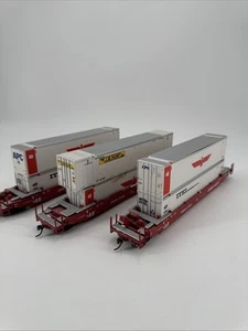 ALINE A-LINE #47205-01 GBRX HUSKY STACK CONTAINER CARS HO SCALE RARE TRAIN - Picture 1 of 10