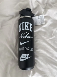 NWT Nike Recharge Chug, Stainless Steel Water Bottle Oz Sports Black - Picture 1 of 7