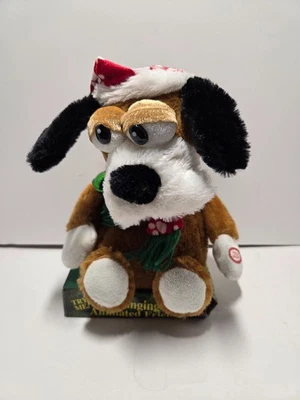 Christmas Dog Rufus Plush Singing Animated Friend Dan Dee 8" 2007 - Image 1 of 4