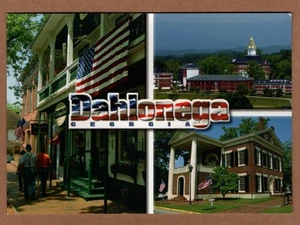 Multi View Flags Dahlonega Georgia UNP Continental Postcard - Picture 1 of 2