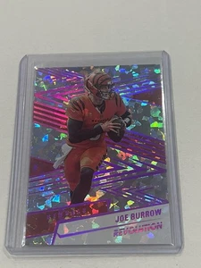 2025 Panini Revolution Joe Burrow Pink Cracked Ice Parallel /35 SSP Bengals  - Picture 1 of 2