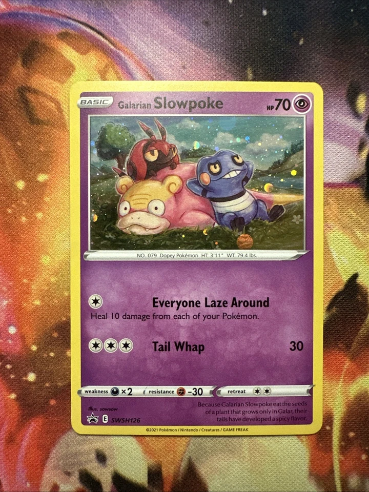 Galarian Slowpoke - SWSH126 SWSH: Sword & Shield Promo Cards - Cosmos Holo - NM - Image 1 of 2
