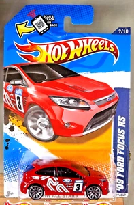 2012 Hot Wheels #129 HW All Stars 9/10 '09 FORD FOCUS RS Red w/Chrome 10 Spokes - Picture 1 of 5
