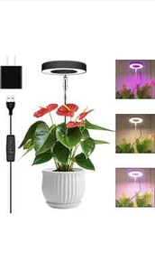 LED Grow Light for Indoor Plants Height Adjustable Dimmable & Timer - Picture 1 of 8
