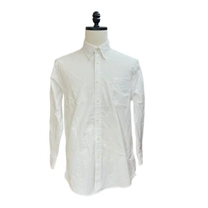 DOCKERS Battery Street Dress Shirt Mens Sz 16.5 White Plain Classic Fit Stretch - Picture 1 of 3