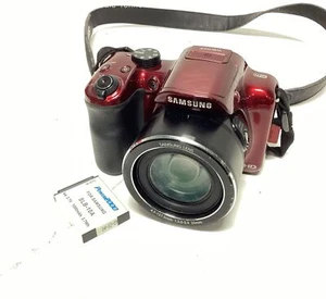 Samsung WB Series WB1100F 16.4MP Digital Camera - Red - Picture 1 of 7