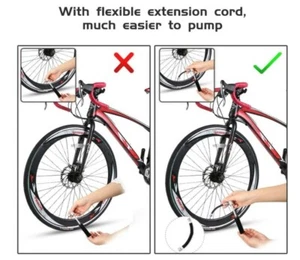 Mini Fahrradpumpe Tragbare Luft Fahrradpumpen für alle Fahrräder 120PSI Hochdruck Hand - Bild 1 von 8