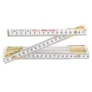 Lufkin Red End Folding Rule SAE/Metric 5/8" Width 6ft Length - Picture 1 of 3