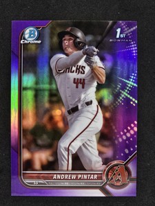 2022 Bowman Chrome Draft Purple Refractor 1st  /250 Andrew Pintar Diamondbacks