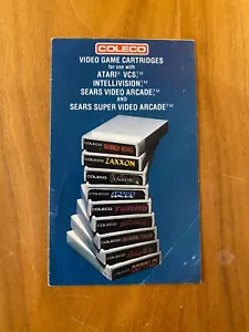 Catalogo Cartucce Videogiochi Coleco Intellivision Atari 2600 VCS Manuale Vintage - Foto 1 di 7