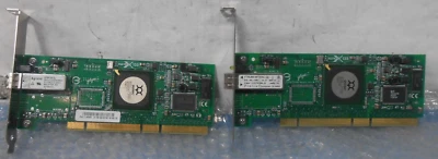 LOTE DE 2 tarjetas controladoras Qlogic QLA2340 2Gb 1 puerto FC PCI-X con soporte largo Foto 1 de 3