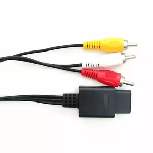 Nintendo SNES/ GameCube Replacement AV Cable 1.8m RCA AV Composite Cable Adapter - Picture 1 of 3