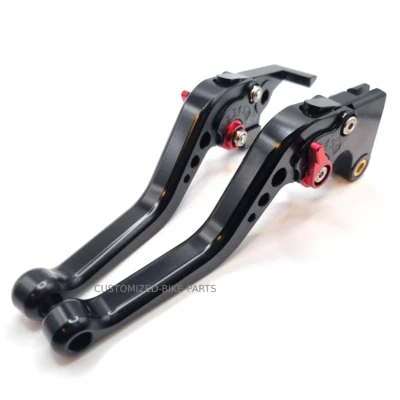CNC Short Black Clutch & Brake Levers For Yamaha FJ-09 / MT-09 Tracer 2015-2020 - Image 1 of 4