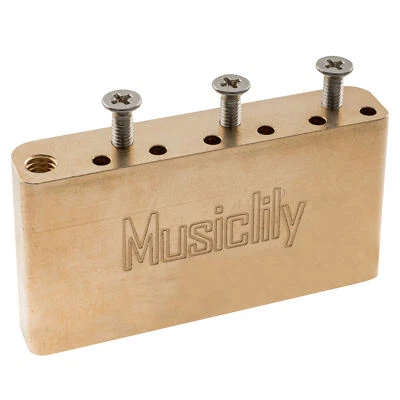Musiclily Ultra 10.5mm Full Brass 40mm Tremolo Block For Indonesia Squier Guitar