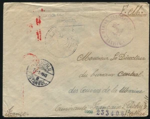 TURKEY FRENCH POW ISTANBUL ANCHOR POSTMARK 1943 WORLD WAR TWO - Picture 1 of 2