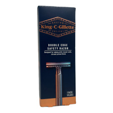 King C. Gillette Double Edge Razor and Blades - Pack of 15