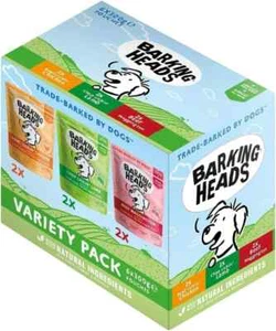 Barking Heads Adult Dog Food Wet Pouches Variety Pack Natural & Grain-Free with - Picture 1 of 2