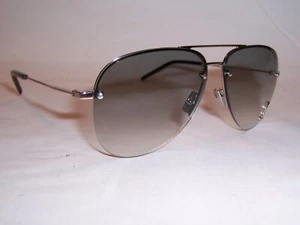 NUEVAS GAFAS DE SOL SAINT LAURENT SL CLÁSICAS 11/S M-005 PLATEADAS/GRISES 59 MM AUTÉNTICAS - Imagen 1 de 7