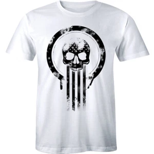 Scary Skeleton Head Halloween Horror Human Skull Shirt Men's T-shirt Gift Tee - Picture 1 of 1