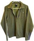 North Face Canyonlands Men's Size Small Olive Green 1/2 Zip Pullover Shirt