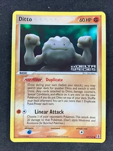 Pokémon - Ditto 62/113 Reverse Stamped - Ex Delta Species - Holo Eng - Foto 1 di 6
