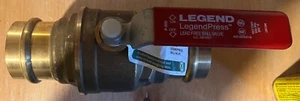 2" Legend press Brass Ball Valve with Press Ends, Lead Free, ProPress Compatible - Picture 1 of 2