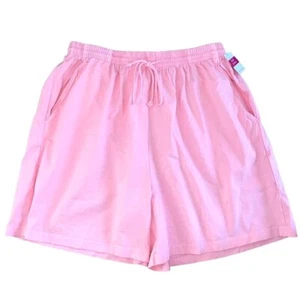 FRESH PRODUCE 2X Blush PINK $55.00 Classic Jersey Cotton Shorts NWT New 2X - Picture 1 of 2