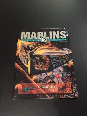 1995 Florida Marlins Opening Day Program-Marlins vs Dodgers Excellent Condition - Image 1 of 2