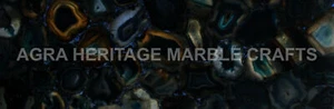 4'x2' Marble Top Dining Table Set Agate 20mm Baklit Garden Furniture Decor E273 - Picture 1 of 3