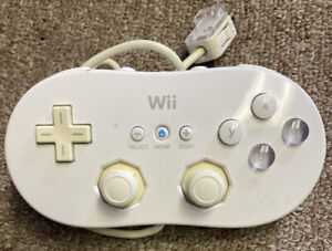 Nintendo Wii Classic controller Gamepad White Authentic RVL-005