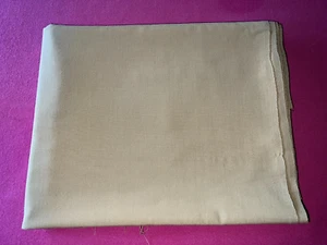 Tissu ancien Boussac Tergal kaki beige larg 140 cm x H 200 cm, réf B735 - Imagen 1 de 3
