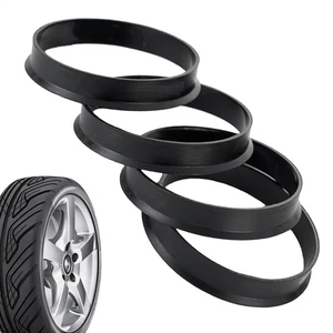 Espaciador central de diámetro de rueda de anillos centrados de cubo de coche de plástico 4 piezas 60,1 mm-73,1 mm - Imagen 1 de 9