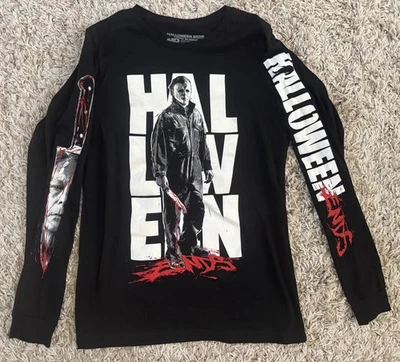 Fright Rags Halloween Ends 2022 Long Sleeved Shirt Size M- Michael Myers - Rare - Image 1 of 4