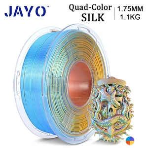 JAYO 1.1KG SILK Quad Color-Blue/Purple/Orange/Yellow 3D Printer Filament 1.75mm - Picture 1 of 8