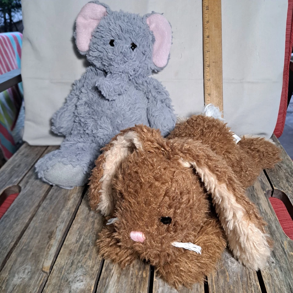 Ganz Plush Molasses Bunny Rabbit & Gray Elephant Adorable #4607BMT - Image 1 of 4