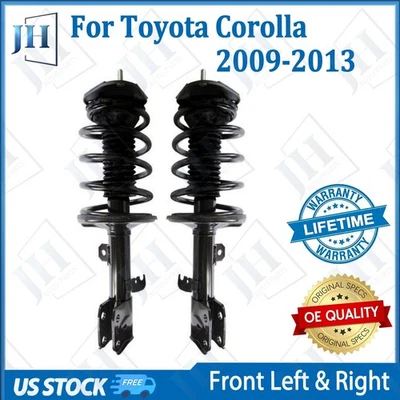 For Toyota Corolla 2009-2013 Front 2 Shocks Struts & Coil Spring Mount Assembly Foto 1 de 4