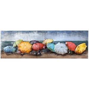 Metal - Cuadro "Playa de Sombrillas" - Imagen 1 de 2