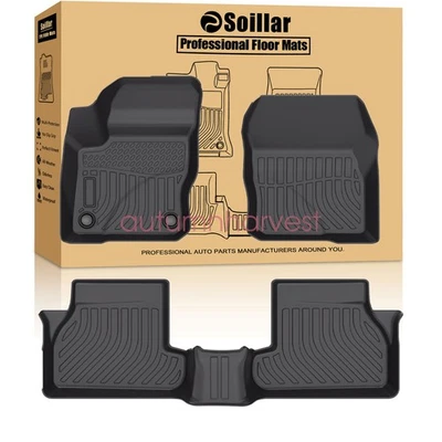 Tapetes 3D delanteros y traseros de TPE forros negros para Ford Focus 2012-2018 todo tipo de clima Foto 1 de 4