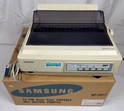 三星 24 针静音彩色 SP-2417 点阵打印机 - 1995 年起 - 罕见 — 第 1/4 张图片