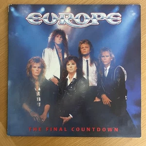 EUROPE THE FINAL COUNTDOWN UK 1986 RELEASE ORIGINAL LYRIC INSERT - Picture 1 of 2
