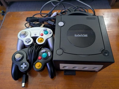 OEM Nintendo Gamecube Console DOL-001 Black - Tested and Working & 2 Controllers - Image 1 of 4