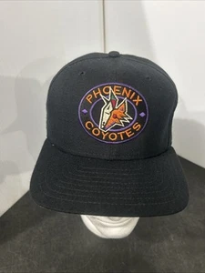 Vintage C@@L Phoenix Coyotes NHL New Era Brand Embroidered Snapback Cap Hat USA - Picture 1 of 9